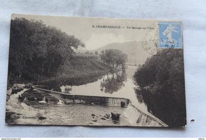 Cpa 1930, Champagnole, un barrage sur l'Ain, Jura 39