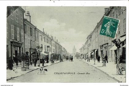 CPA- Carte Postale -France-Champagnole Grande Rue animée  en 1910-VM19495