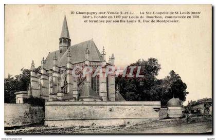 CPA Champigny Sur Veude La Ste Chapelle De St Louis Fondee En Par Louis De Bourbon