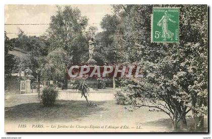 CPA Paris Les Jardins des Champs Elysees et l'Alcazar d'Ete