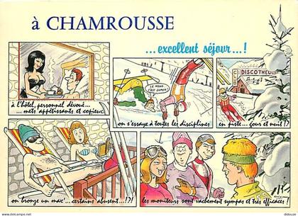 Carte Postale - 38 - Chamrousse - Multivues - Dessin humoristique - Carte Neuve - CPM - Voir Scans Recto-Verso - Poscard