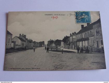 charmoy - 1909 - route de joigny