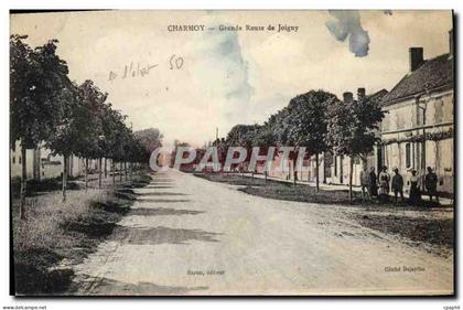 CPA Charmoy Grande Route de Joigny