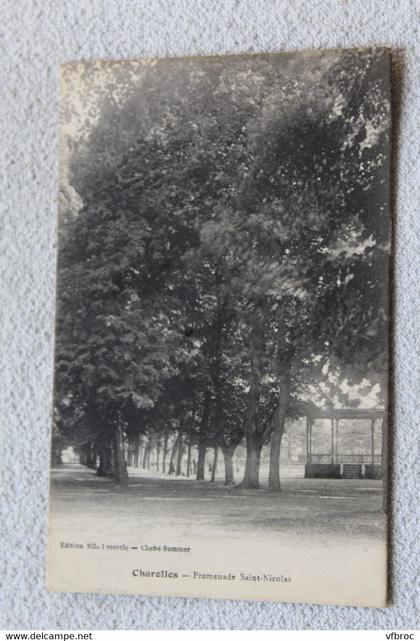 Cpa 1917, Charolles, promenade saint Nicolas, Saône et Loire 71