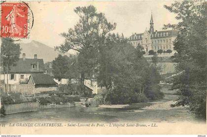 38 - La Grande Chartreuse - Saint Laurent du Pont - Hopital Saint Bruno - Correspondance - CPA - Voyagée en 1910 - Voir