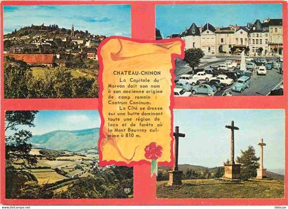 58 - Chateau Chinon - Multivues - Automobiles - CPM - Voir Scans Recto-Verso