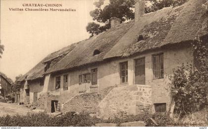 CPA Chateau Chinon Vieilles Chaumieres Morvandelles
