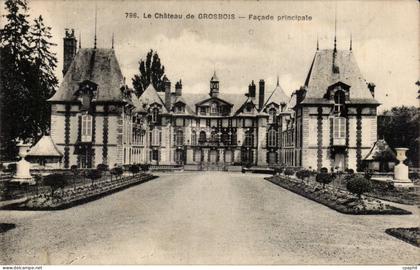 Chateau de Grosbois - Facade Principale - CPA