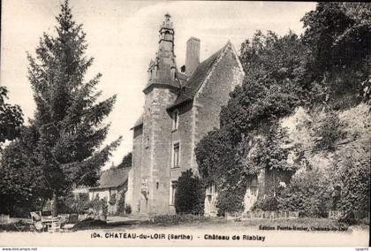 CPA Chateau du Loir (Sarthe) Chateau de Riablay