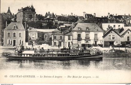 CPA Chateau Gontier Le Bateau D'Angers