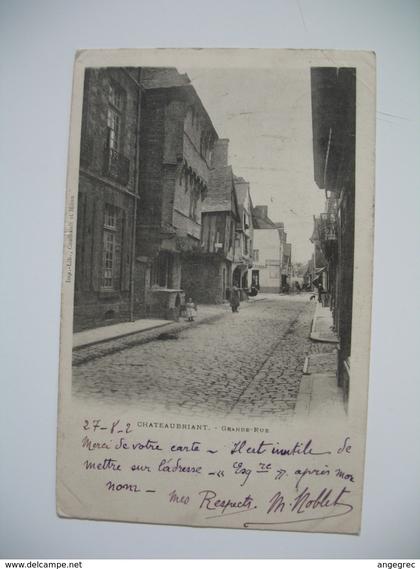 Carte  Châteaubriant  Vue d'ensemble  1939