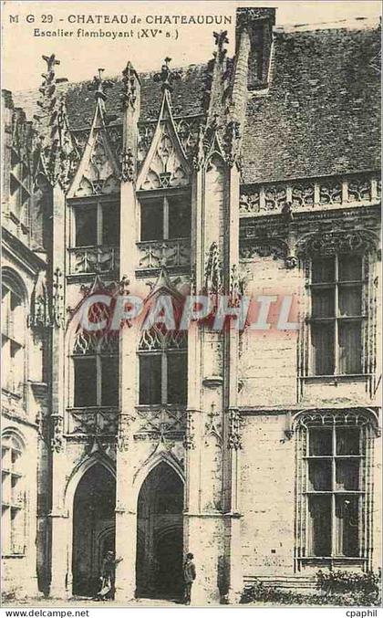 CPA Chateau de Chateaudun Escalier flamboyant