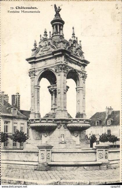 CPA Chateaudun Fontaine Monumentale