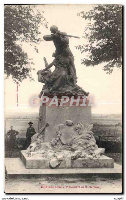 CPA Chateaudun Monument de la Defense
