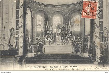 CPA Chateaudun Sanctuaire de l'Eglise Saint-Jean
