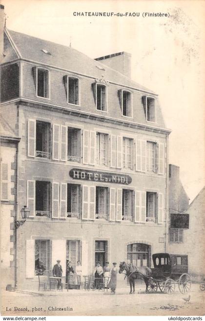 CPA 29  - CHATEAUNEUF du FAOU, Hotel du Midi