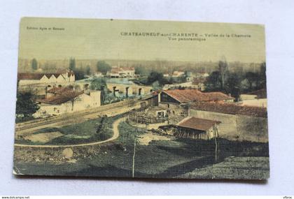 Cpa 1908, Châteauneuf sur Charente, vallée de la Charente, vue panoramique, Charente 16