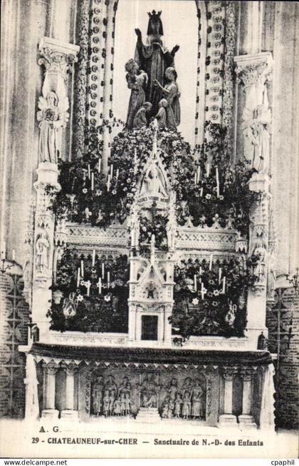 Chateauneuf sur Cher - Notre Dame des Enfants Sanctuaire - CPA