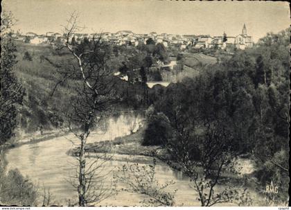 CPSM Chateauponsac (Haute Vienne) Vallee de la Gartempe (cote Ouest)