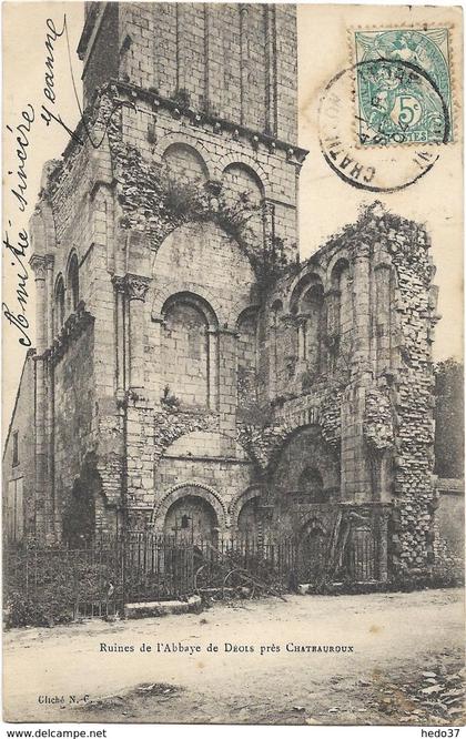 Ruines de l'Abbaye de Déols près de Châteauroux
