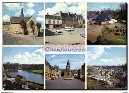CPM Chatelaudren Chapelle de ND du Tertre Place du Leff La poste
