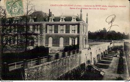 CPA Chatillon Coligny Galeries du 17eme Restes d'un chateau des sires de Coligny