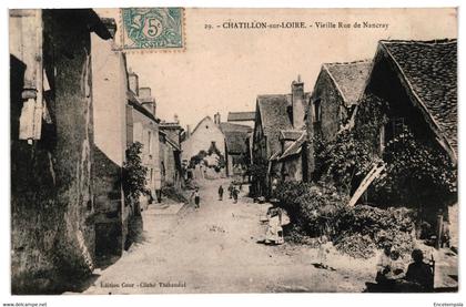 CPA- Carte Postale -France-Chatillon sur Loire Vieille rue de Nancray  VM338444i