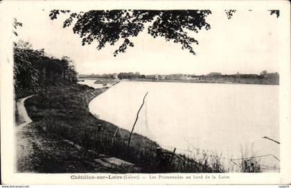 CPA Chatillon sur Loire Les promenades au bord de la Loire