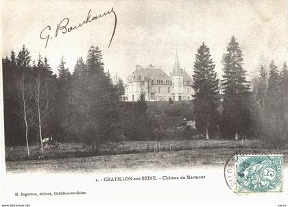 Carte  POSTALE  Ancienne  de   CHATILLON sur SEINE - Château de Marmont