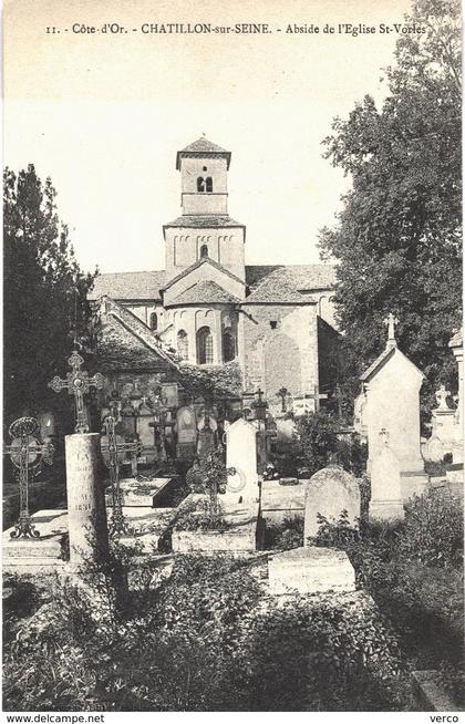 Carte  POSTALE  Ancienne  de   CHATILLON sur SEINE - Eglise Saint VORLES