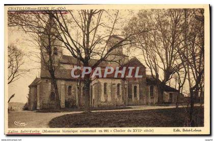 CPA Chatillon sur Seine Eglise Saint Vorles Clocher