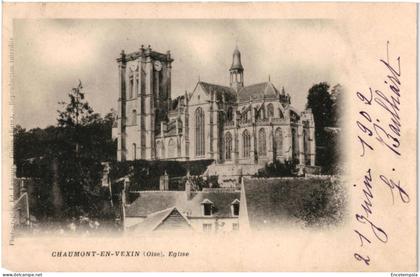 CPA   Carte Postale France  Chaumont-en-Vexin Eglise 1902   VM108102
