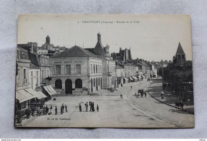 Cpa 1921, Chauvigny, entrée de la ville, Vienne 86