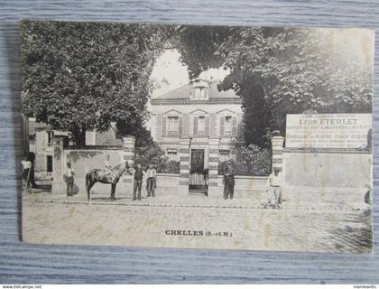 Cpa Chelles (77) usine Leon Eterlet