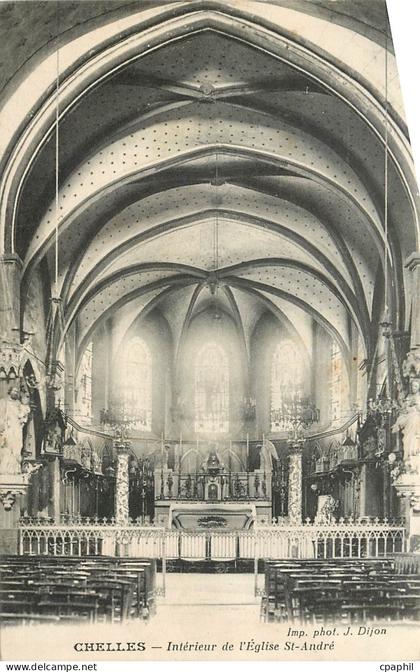 CPA Chelles Interieur de l'eglise St Andre