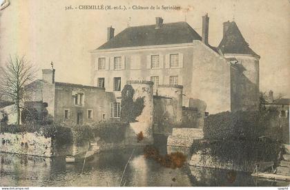 CPA 326 chemille (m et l) chateau de la soriniere