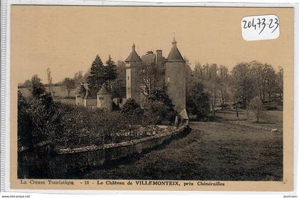 CHENERAILLES- LE CHATEAU DE VILLEMONTEIX- ENVIRONS DE CHENERAILLES