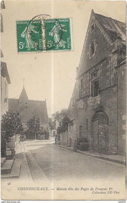 Chenonceaux - Maison dite des Pages de François Ier