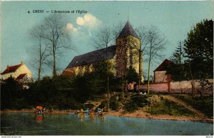 CPA Cheny - L'Armancon et l'Eglise FRANCE (960675)