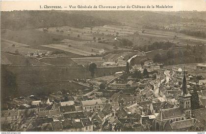 CPA Chevreuse Vue Generale de Chevreuse prise du Chateau de la Madeleine