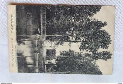Chilly Mazarin, le château vu de la pièce d'eau, Essonne 91