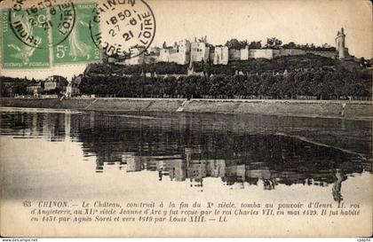 Chinon - Le Chateau - CPA
