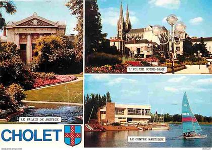 Carte Postale - 49 - Cholet - Multivues - Blasons - Flamme Postale de Cholet - CPM - Voir Scans Recto-Verso - Poscard -