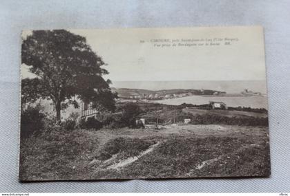 Cpa 1934, Ciboure, vue prise de Bordagain sur le Socoa, Pyrénées Atlantiques 64