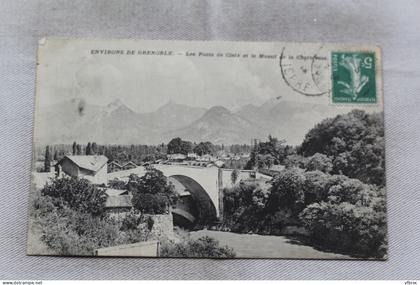 les ponts de Claix et le massif de la Chartreuse, environs de Grenoble, Isère 38