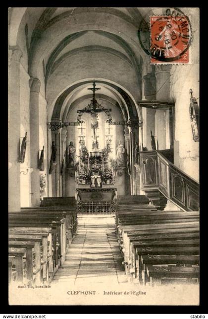 52 - CLEFMONT - INTERIEUR DE L'EGLISE