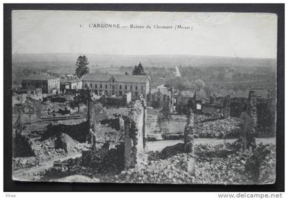 55 Clermont-en-Argonne ruine    D55D  K55117K  C55117C RH043480