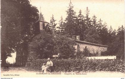Carte POSTALE Ancienne  de CLERMONT en ARGONNE  - Chapelle Ste ANNE