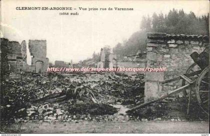 Clermont en Argonne - Vue prise rue de Varennes cote sud - CPA