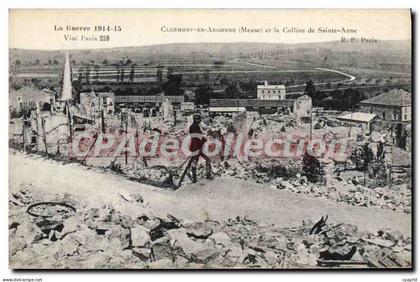 CPA Clermont En Argonne Et La Colline De Ste Anne